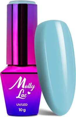 Obrázok produktu pre MollyLac Fancy Fashion Blue Pounch Hybrid-Nagellack, 10 g, č. 338