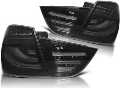 Produktbild von LED Lightbar Rückleuchten für BMW E90 LCI Limo Bj. 08-12 Schwarz Smoke
