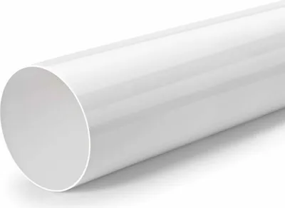Produktbild von Naber Rohr 150 Rundrohr, lose, 500 mm lang, weiß  - Lüftungstechnik
