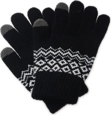 Produktbild von Winter Uni Soft Knit Touchscreen SMS Smartphone Paar Warme Handschuhe - (schwarz)