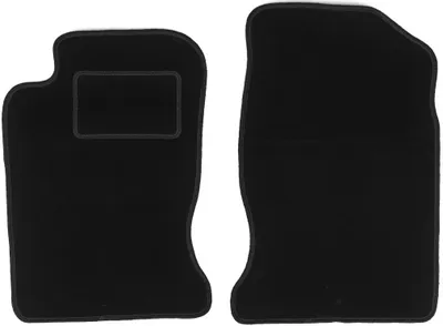 Produktbild von Velours-Fußmatten Vorne passend für Toyota Carina E (Kombi, Limousine, Bj. 1992-1998) –  schwarz, passgenau, mit Befestigungen set 2 Stk. - STANDARD