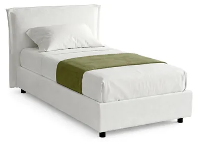 Produktbild von Brozolo - Einzelbett, Weiß, Inklusive Matratze  Italy