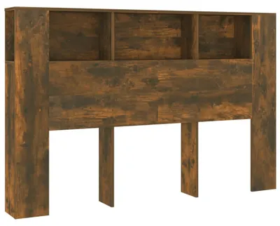 Obrázok produktu pre vidaXL Čelo postele s policami Údený dub 160x18,5x104,5 cm
