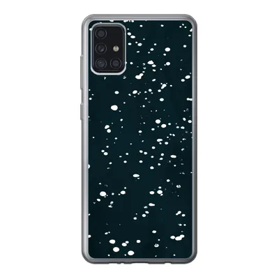 Produktbild von MuchoWow® Handyhülle Schutzhülle Hülle für Samsung Galaxy A52 5G Polka dots - Schwarz - Weiß Silikon Softcase Handy Hülle - Umschlag