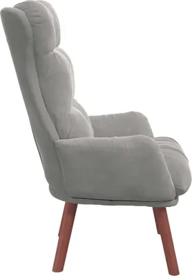 Immagine prodotto di vidaXL Poltrona Grigio chiaro 69 x 74 x 93 cm Velluto