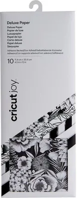 Produktbild von Cricut Joy Deluxe Paper, Papier, Schwarz, Weiß, Cricut, 304 mm, 114 mm