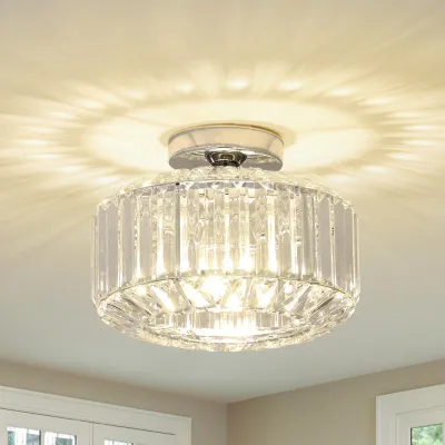 Obrázek produktu pro Moderní křišťálový stropní lustr, patice E27, chrom