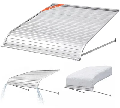 Zdjęcie produktu dla Markiza Okienna Vevor 1219X1066X51 Cm Daszek Drzwiowy Aluminiowy Mocny