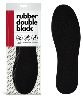 Produktbild von R. 43 - Gummi Double Black Paolo Peruzzi 12W43 gummierte Schuheinlagen.