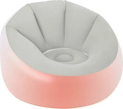 Produktbild von Bestway LED-Luftsessel Inflate-A-Chair™, 102x97x71 cm, 100 kg, PVC, Grau Durchscheinend, Samtartige Oberfläche, ab 6 Jahre