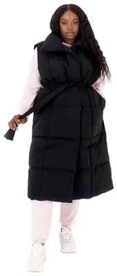 Productafbeelding van Lovedrobe dames vest, dames winterjas, dames jas, lang, gewatteerd