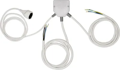 Produktbild von Xavax 00111999, Kabelsplitter, Grau, 1 Stück(e), 240 mm, 240 mm, 95 mm