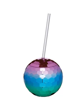 Produktbild von BARCRAFT Novelty Disco Ball Cup de Cocktail Cup, mehrfarbig, 560 ml (19.5 fl oz)