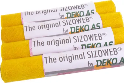 Produktbild von Sizoweb Tischläufer sonnengelb 300mm - 1 VE = 4 x 5m 64-300