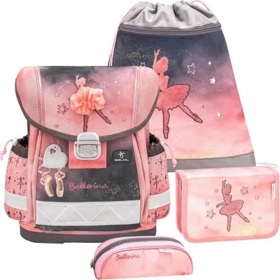 Produktbild von Belmil Schulranzen Set Mädchen "Ballerina Black Pink" 1.Klasse Einschulung Grundschule CLASSY 2026