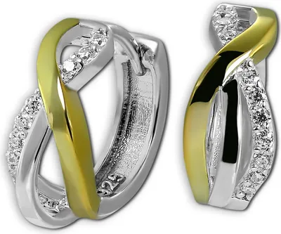 Produktbild von silberfarben goldfarben SilberDream Ohrringe Damen 925 Silber Creolen SDO4437T