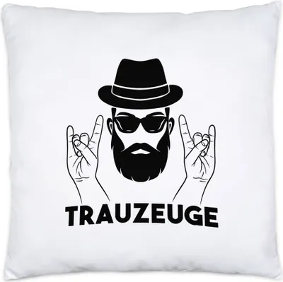Produktbild von Trauzeuge Kissen Inkl. Füllung Trauzeugen Fragen Hochzeit JGA Standesamt Geschenk