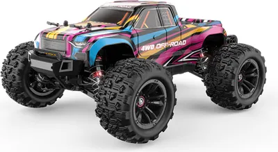Produktbild von Ferngesteuertes Truck, MJX HYPER GO 16209 Bürstenlose RC-Truck im Maßstab 1:18 mit LED-Lichtern, 45km/h Hochgeschwindigkeits mit 1 Akku, Farbe: Rot