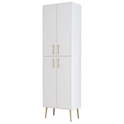 Obrázok produktu pre Skye Decor, Skrinka na topánky - Betina A (zlatá + biela)