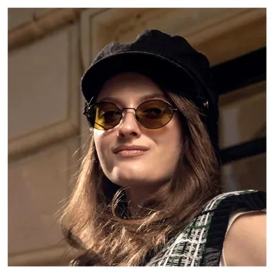 Produktbild von Polarisierte Sonnenbrille für Damen und Herren im Retro-Stil mit ovalem Metallrahmen und UV-Schutz