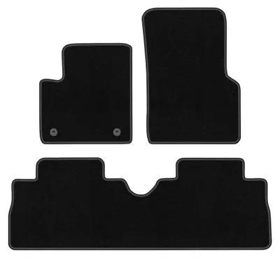 Obrázek produktu pro Velurové autokoberce pro: Renault Espace III 1996-2002 (minivan) – sada 4 ks, černé, na míru – Wielganizator BASIC