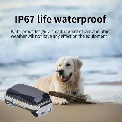 Image de GPS - Mini traceur GPS pour chiens et chats - Étanche - Compatible avec une application - Petit traceur GPS pour chiens et chats