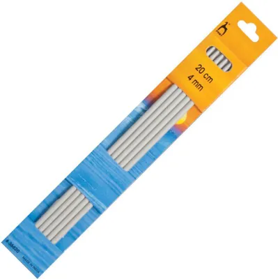 Immagine prodotto di Ago da calza PONY, alluminio, 5 pezzi, lunghezza 20 cm, misura 4 mm