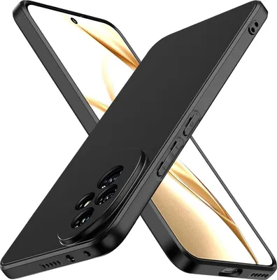 Immagine prodotto di Custodia in silicone per Honor 200 Pro Copertura protettiva nera opaca Custodia per telefoni cellulari