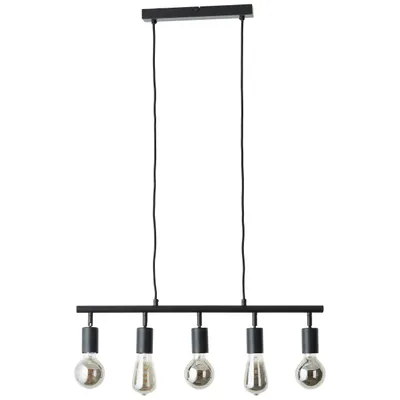 Produktbild von Brilliant Lampe Pendellampe Pendelleuchte Pendel Leuchte 5 flg. schwarz 99684/06