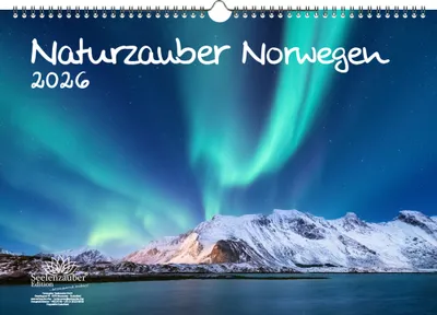 Produktbild von Naturzauber Norwegen DIN A3 Kalender für 2026 Natur Reise Land Urlaub - Seelenzauber