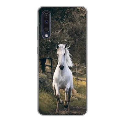 Produktbild von MuchoWow® Handyhülle Schutzhülle Hülle für Samsung Galaxy A50 Pferd - Natur - Schlamm Silikon Softcase Handy Hülle - Mobiltelefonhülle