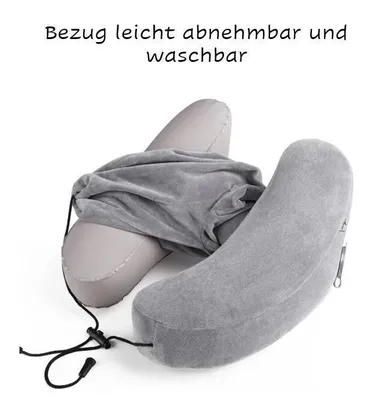 Produktbild von Luftkissen Reisekissen Flugzeug Nackenkissen aufblasbar Schnell aufblasbares Kissen Reise
