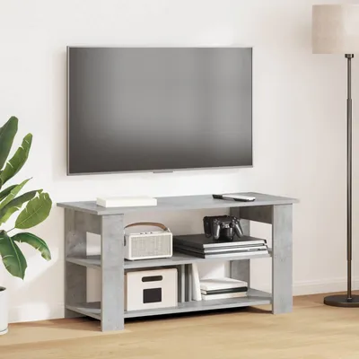 Zdjęcie produktu dla Maison Exclusive – stolik pod telewizor, beton, szary, 100 x 40 x 50 cm
