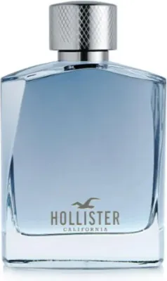 A bottle of Hollister Wave For Him Eau de Toilette for men.