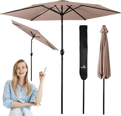 Zdjęcie produktu dla Parasol ogrodowy składany 6 segmentowy 300 cm z pokrowcem Plonos PL-884