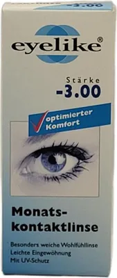 Produktbild von Eyelike Monatskontaktlinse Stärke -3,0 1er Pack
