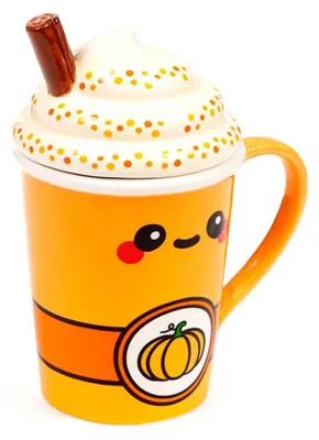 Obrázok produktu pre Hrnček Foodiemals Latte s motívom tekvice, objem 325 ml, s vekom