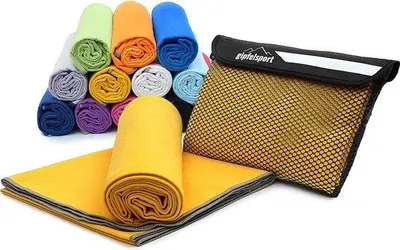 Produktbild von Famanu Mikrofaser-Handtuchset für Sauna, Fitness, Sport und Strand - 8 Größen, 12 Farben