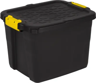 Produktbild von Kreher Transportbox 'TOUGH' mit 42 Liter Volumen in Schwarz