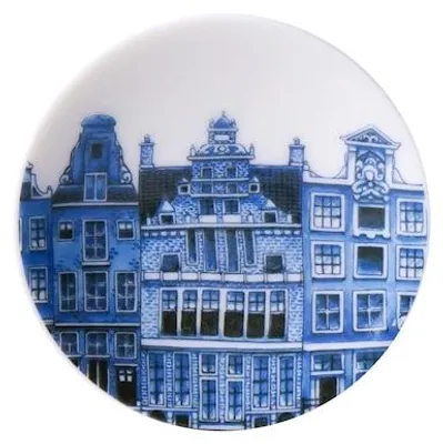 Productafbeelding van Heinen Delfts Blauw – Magneet van grachtenpanden