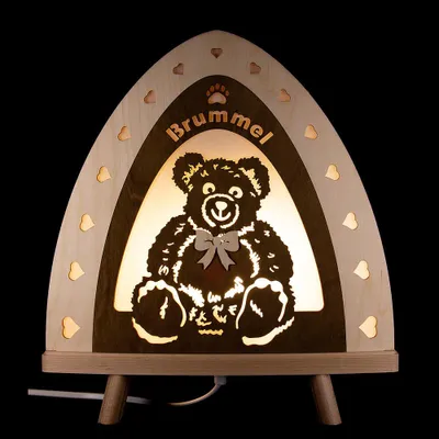Productafbeelding van Vloerlamp "Brummel" (30x32 cm) van Weigla Holzkunst