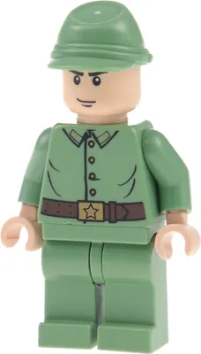 Produktbild von 1x Lego Minifigur Indiana Jones Russische Wache 2 grün Mütze 7626 7625 iaj017