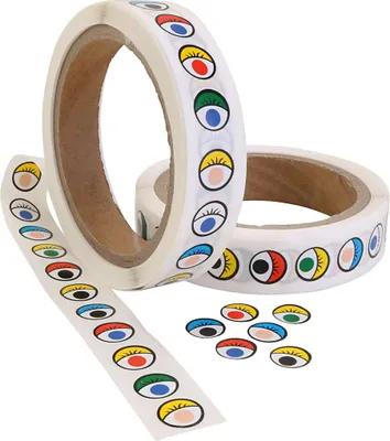 Image de Creativ Company Yeux autocollants Décoration de bricolage - 2000 pièces - Multicolore