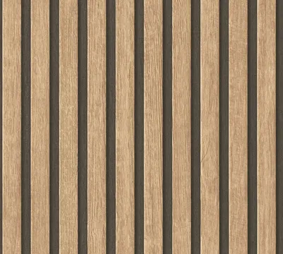 Produktbild von Profhome 391091-GU Holz Vliestapete Streifen matt beige braun schwarz 5,33 m2
