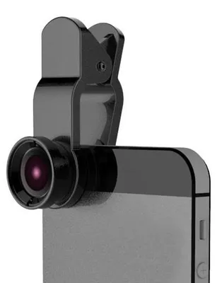 Immagine prodotto di Obiettivo per telefono cellulare, con clip, plastica/alluminio, nero, 3in1