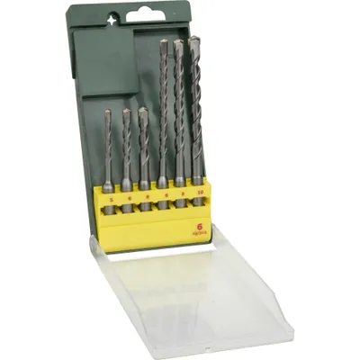 Image de Bosch SDS-plus S2 - Forets - Marteaux-perforateurs - 6 pièces - 5 mm, 6 mm, 8 mm, 10 mm - SDS-plus