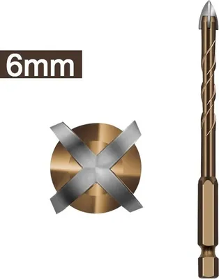 Immagine prodotto di Punta per trapano a croce 6mm - Precisione e Qualità KP30958
