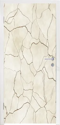Obrázek produktu pro MuchoWow® Plakát na dveře - Mramor - Chic - Vzory - 205x75 cm - Samolepicí fólie na dveře