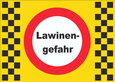 Produktbild von Lawinengefahr Aufkleber A7 (74x105mm)
