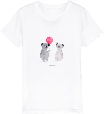 Produktbild von Mr. & Mrs. Panda Kleinkinder T-Shirt Koala Luftballon 12-14 Jahre (152/164) - Weiß - Geschenk, Geburtstag, Teenager, Kindershirt, für Kinder, Öko, Party